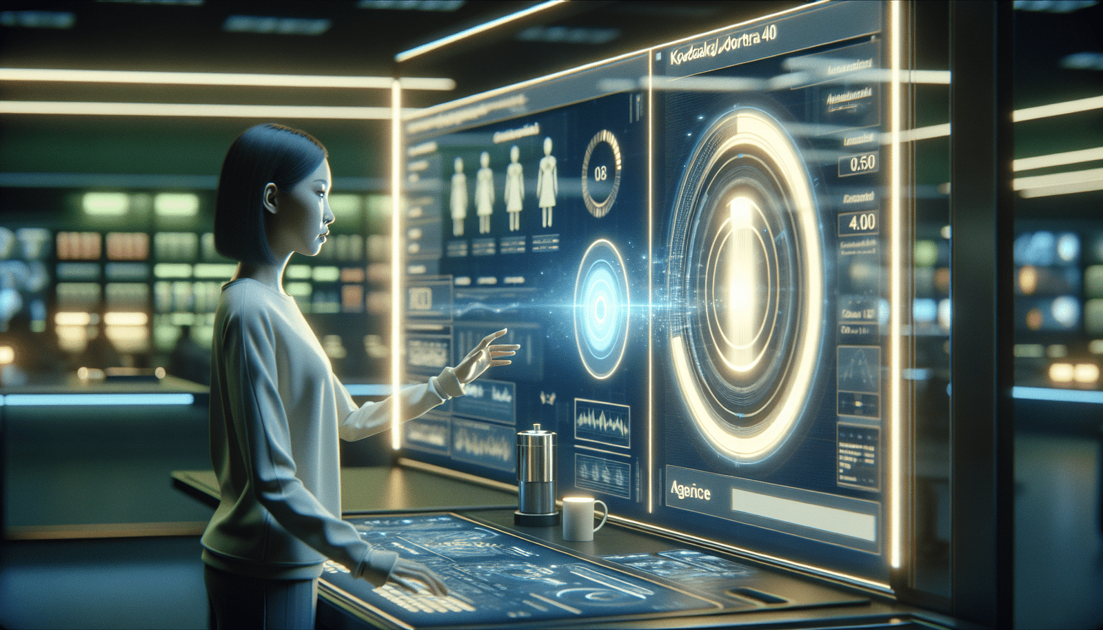 A stylized representation of a person interacting with an AI chatbot interface (like ChatGPT), with a huge, visible energy meter or power bar rapidly depleting behind the interface. The background should be a subtle, futuristic digital landscape.